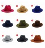 21colors Women Explosions Beach caps Straw Jazz Hat Autumn and Winter British Retro Hat Female Ladies Woolen Hat