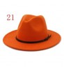 21colors Women Explosions Beach caps Straw Jazz Hat Autumn and Winter British Retro Hat Female Ladies Woolen Hat