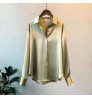 2022 Women's Clothing Silk Shirt Vintage Blouse Women Top Plus Size Woman Over silk shirt