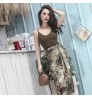 Wholesale 2021 spring and summer fashion retro flower lace high waist bag hip skirt elegant temperament holiday long skirt