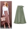 JF Faldas Largas Skirt Long Wrap Skirt Sexy Dinner Dress Clothes Cheap Casual Fat Womens Career Dresses Plus Size Elegant Skirt