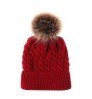 Baby Winter Knit Warm Soft Beanie Hat for Children Top sale ladies winter knit hat beanie with fur pom