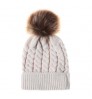 Baby Winter Knit Warm Soft Beanie Hat for Children Top sale ladies winter knit hat beanie with fur pom