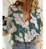 S M L XL 2XL 3XL 4XL 5XL Long Sleeve Casual Women Shirts Linen Blouse