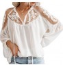 Tops Fashionable Black Blouses Women's Elegant Lace blouse ladies' blouses & tops