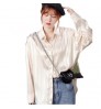 YIRUO 21005 New Trendy Women's Blouses & Shirts Lapel Straight-Breasted Ladies' Short Women Crop Tops