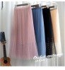 Girl skirt women summer spring autumn mesh tulle skirts elastic high waist A Line long skirts