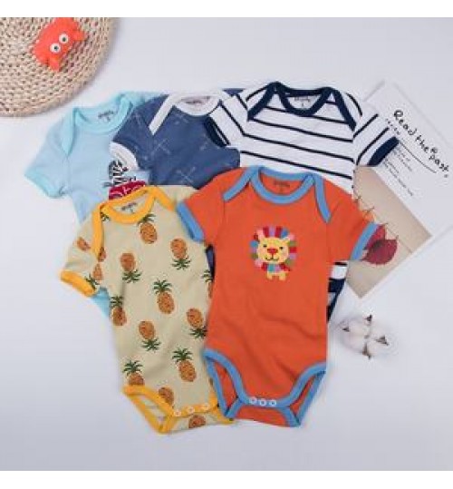 Newborn baby clothes soft cotton custom print designs infants baby rompers