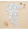 New soft Baby clothing Baby Boys Girls Jumpsuit Outfit 95%Bamboo 5%Spandex Custom Printed Sleepsuit Baby Ruffle Zipper Romper