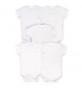 Summer Toddler Baby Girl Jumpsuit Clothes Infant Short Sleeves Baby Rompers 5pcs Set Baby Bodysuits