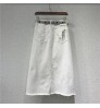 Hot Sale High Quality Women Long Jeans Skirts Casual Whit Long Denim Skirt