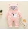 2022 Winter Newborn Baby Boy Sweater Romper Baby Girls Bodysuit Hooded Jumpsuit Cute Newborn Winter Toddler Clothes