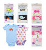 Newborn Baby Girls Boys Clothes 5 pcs set Short Sleeve Cotton Body Baby Jumpsuits Romper Customized Print Pattern