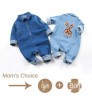 2021 Spring New Handsome 3 24 Months baby Denim clothes Romper Baby clothing girls boys giraffe short sleeve jumpsuit baby