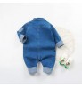 2021 Spring New Handsome 3 24 Months baby Denim clothes Romper Baby clothing girls boys giraffe short sleeve jumpsuit baby