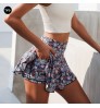 Wholesale summer floral women skirt with shorts active wear set sexy plus size womens skirts tennis