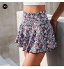 Wholesale summer floral women skirt with shorts active wear set sexy plus size womens skirts tennis