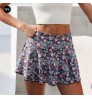 Wholesale summer floral women skirt with shorts active wear set sexy plus size womens skirts tennis