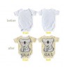 White blank sublimation Newborn toddler Jumpsuit Short Sleeve toddler Infant romper 100% Polyester Baby Onesie for printing