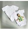 White blank sublimation Newborn toddler Jumpsuit Short Sleeve toddler Infant romper 100% Polyester Baby Onesie for printing