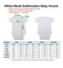 White blank sublimation Newborn toddler Jumpsuit Short Sleeve toddler Infant romper 100% Polyester Baby Onesie for printing