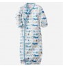 Oem New Born Baby Rompers Set Magnetic Cotton Linen Baby Clothes Unisex Fashion New Design Printed Baby Magnetic Jumpsuit