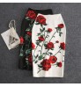 Hot Sale Elegant Casual Split Short Faldas Female Floral Printed Skinny OL Bodycon Womens Mini Pencil Skirts