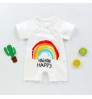 Wholesale Summer Infant Jumpsuit Blank Newborn Baby Girl Boy Clothes 100% cotton Short Sleeve Bodysuit