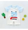 Wholesale Summer Infant Jumpsuit Blank Newborn Baby Girl Boy Clothes 100% cotton Short Sleeve Bodysuit