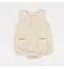 2022 summer new arrivals baby rompers stripe waffle baby jumpsuit sleeveless onesie