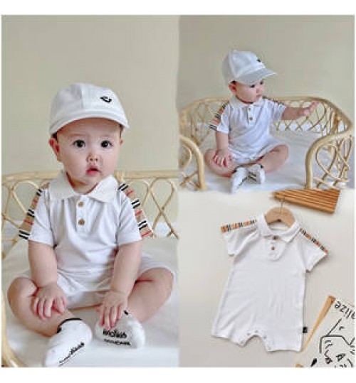 Wholesale newborn Baby jumpsuit cotton short sleeve rompers for babies