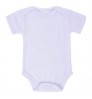 Ready To Ship Bulk White Plain Baby Jumpsuit Girls Boys Heat Printing Baby Crawling Clothes Sublimation Baby Onesie