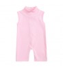 Baby Playsuits Summer Fashion Toddler Baby Girl Clothing Jumpsuit Pants 0-6Y Ribbed Solid Sleeveless Back Zipper Elastic Playsuits Rompers