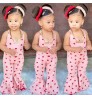 LF-533 Wholesale Baby Clothes 2022 Summer Floral Printed Baby Girls' Rompers Jumpsuits Playsuits Clothes for Kids Girls