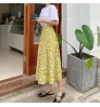 Korean hot selling Wholesale woman 100% cotton printed apparel casual Women's Half Dress skirts