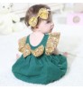 wholesale Baby Girls Rompers Bodysuit Playsuit Dress Clothes Outfits with bow