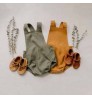 200743 Toddler Bodysuit Infant Linen Sleeveless baby romper Bubble Playsuit