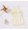 Solid Color Newborn Girls Onesie Toddler Playsuit Sleeveless Knitted Romper Baby Clothing