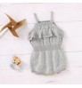 Solid Color Newborn Girls Onesie Toddler Playsuit Sleeveless Knitted Romper Baby Clothing