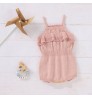 Solid Color Newborn Girls Onesie Toddler Playsuit Sleeveless Knitted Romper Baby Clothing