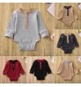 MIOZING Newborn Toddler Baby Boy Romper Long Sleeve Patchwork Sunsuit Outfit Clothes Playsuit Clothing