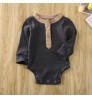 MIOZING Newborn Toddler Baby Boy Romper Long Sleeve Patchwork Sunsuit Outfit Clothes Playsuit Clothing