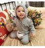 Autumn Winter Lovely Newborn Infant Clothes Cute Bear Ear Romper Jumpsuit Playsuit Baby Rompers Sleepwear