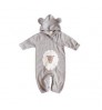 Autumn Winter Lovely Newborn Infant Clothes Cute Bear Ear Romper Jumpsuit Playsuit Baby Rompers Sleepwear