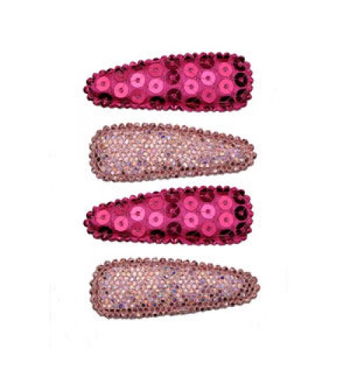 Sparkle sequin covered girl snap hair clip PU leather 5 cm snap hair clip accessories set baby snap hair clips for baby girls