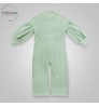 Infant Baby Toddler Cable Knit Lace Romper Long Puff Sleeve Playsuit