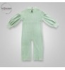 Infant Baby Toddler Cable Knit Lace Romper Long Puff Sleeve Playsuit