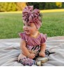 Fashion Infant velvet big bow headbands kids wide bowknot elastic band toddler girls turban baby hair accessories headband