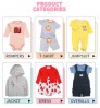 New fashion 5 pack baby bodysuit clothing set wholesale infant baby summer beach jumpsuit newborn baby cotton romper clothes set