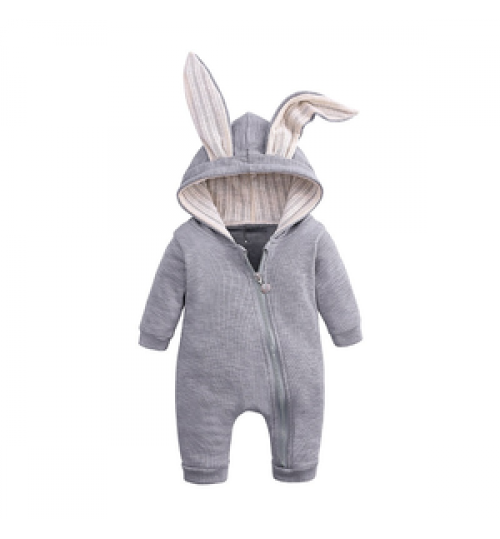 comfortable and breathable 100% cotton rabbit bunny design ear playsuit toddlers baby rompers